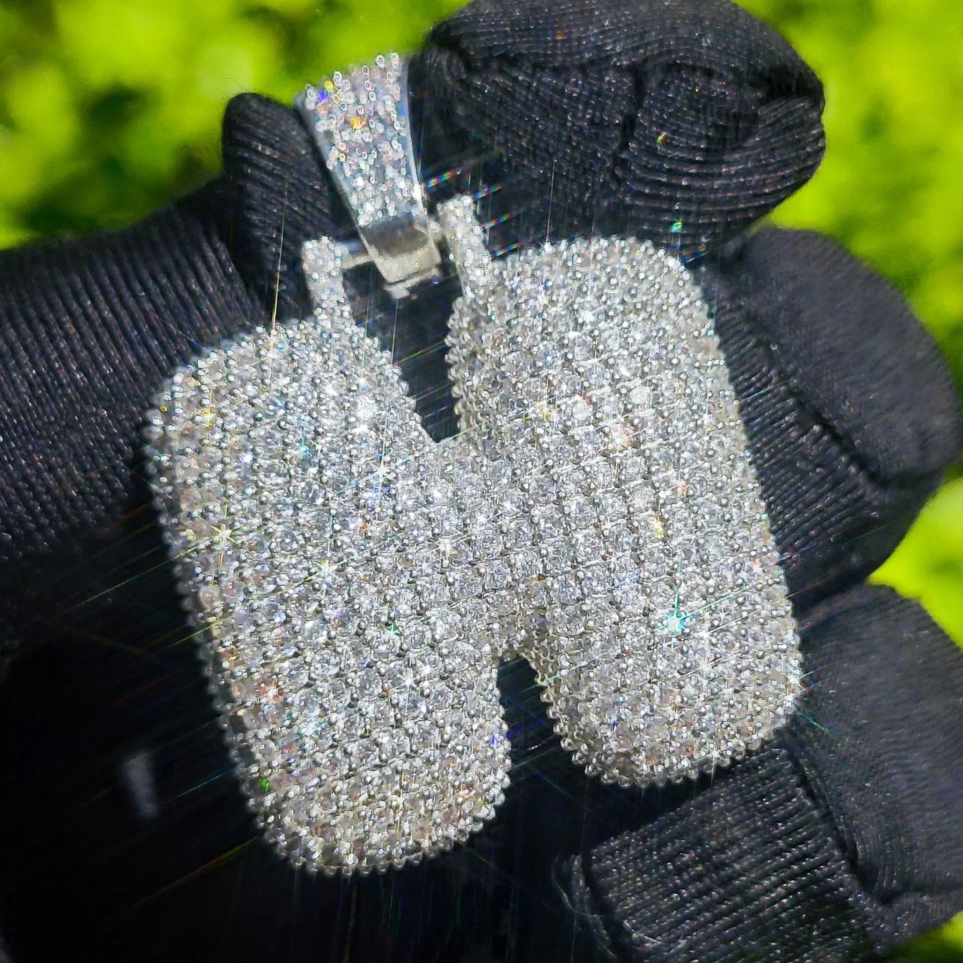 Iced Out Alphabet Letter Pendant | CZ Hip Hop 26-Letter Streetwear Jewelry - CaratixJewelry